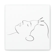 Load image into Gallery viewer, Facial Acupuncture Line Art Canvas
