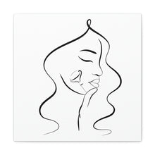 Load image into Gallery viewer, Jade Roller Line Art Canvas
