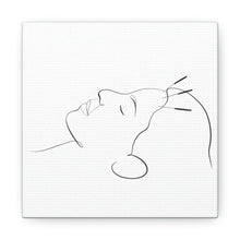 Load image into Gallery viewer, Facial Acupuncture Line Art Canvas
