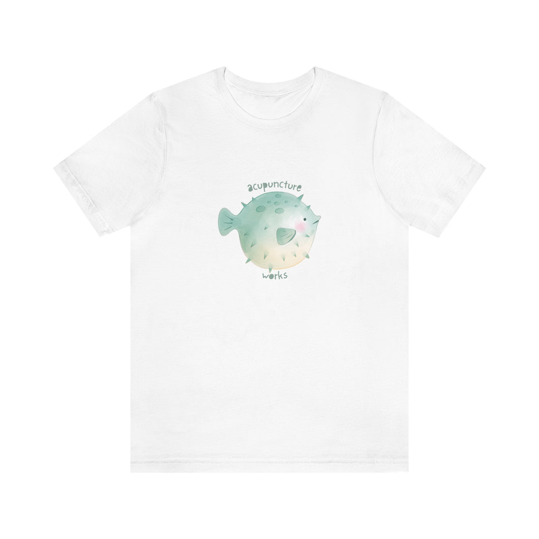 Acupuncture works with pufferfish Short Sleeve T-Shirt