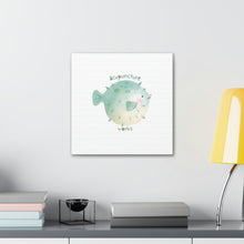 Load image into Gallery viewer, Acupuncture works with pufferfish Canvas
