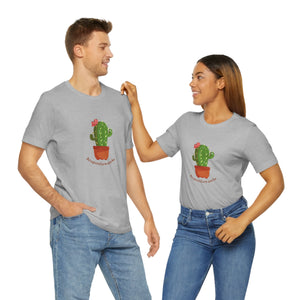 Acupuncture works with cute cactus Short Sleeve T-Shirt