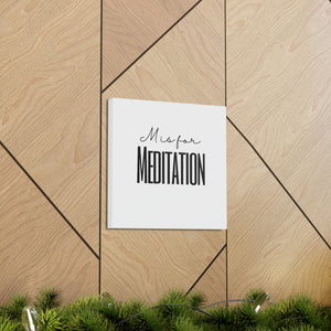M is for Meditation Canvas