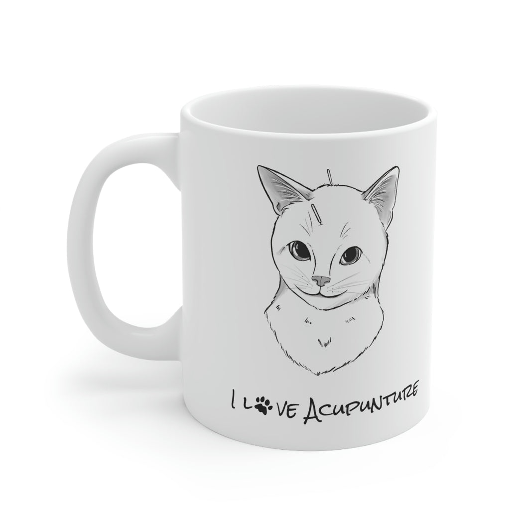 Cat Loves Acupuncture Mug