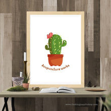 Load image into Gallery viewer, Acupuncture works with cute cactus(Digital Download)
