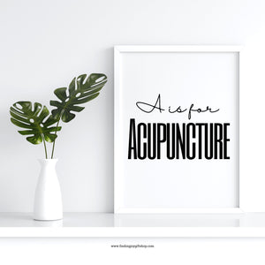 A is for Acupuncture (Digital Download)