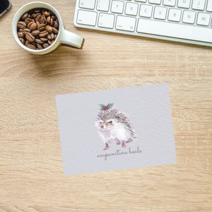 Mr Hedgehog Winter Note Card