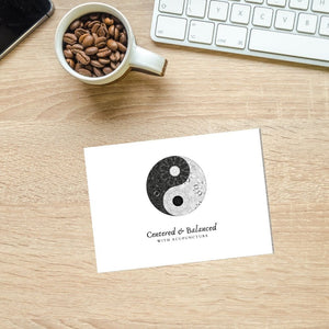 Centered and Balanced with Acupuncture note card