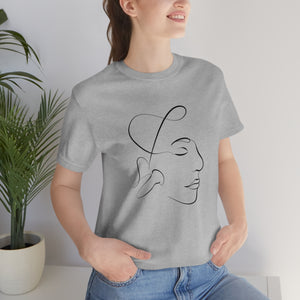 Facial Cupping Line Art Short Sleeve T-Shirt