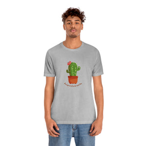Acupuncture works with cute cactus Short Sleeve T-Shirt
