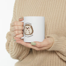 Load image into Gallery viewer, Acupuncture Make it Possible with Baby Hedgehog Mug
