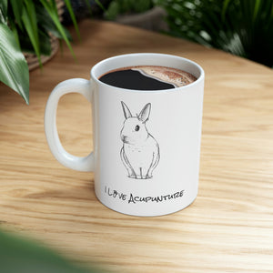 Rabbit Loves Acupuncture Mug