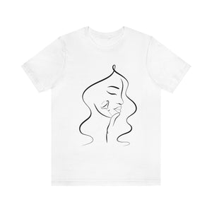 Jade Roller Line Art Short Sleeve T-Shirt