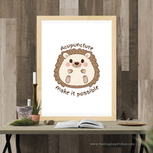 Load image into Gallery viewer, Acupuncture Make it Possible with Baby Hedgehog (Digital Download)
