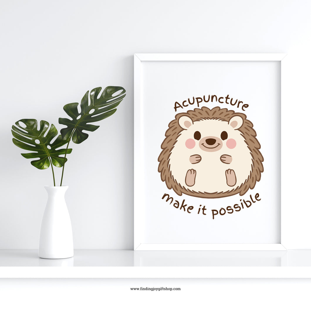 Acupuncture Make it Possible with Baby Hedgehog (Digital Download)