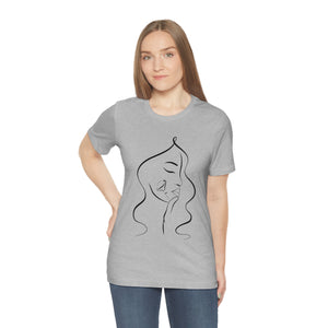 Jade Roller Line Art Short Sleeve T-Shirt