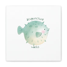 Load image into Gallery viewer, Acupuncture works with pufferfish Canvas
