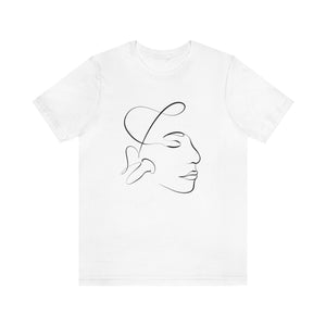 Facial Cupping Line Art Short Sleeve T-Shirt