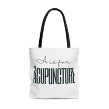 Load image into Gallery viewer, A is for Acupuncture Canvas Tote Bag
