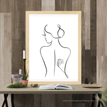 Load image into Gallery viewer, Gua Sha Back Line Art (Digital Download)
