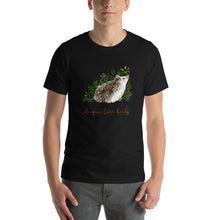 Load image into Gallery viewer, Acupuncture Heals T-shirt. Hedgehog in center. 
